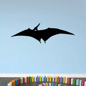 Pterodactyl Silhouette Flying Dinosaur Wall Sticker Decal Transfer Matt Vinyl UK - Picture 1 of 36
