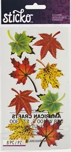 Sticko Adesivi pergamena classici FOGLIE D'ACERO tema autunno 54699 spedizione VELOCE GRATUITA! - Foto 1 di 1