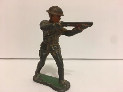 Rifle de tiro vintage de 1930 Barclay Lead Soldier STANDING Foto 1 de 4