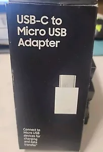 Samsung USB-C to Micro USB Adapter EE-GN930BWEGUS for Charging & Data - Picture 1 of 3