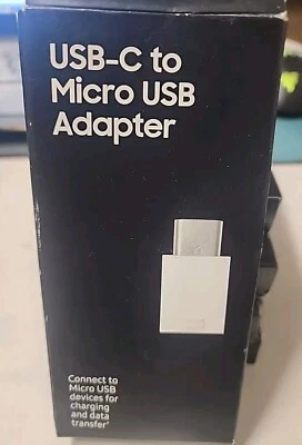 Samsung USB-C to Micro USB Adapter EE-GN930BWEGUS for Charging & Data - Image 1 of 3