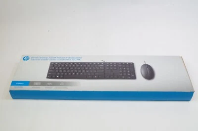 HP Wired Desktop 320MK Mouse and Keyboard Bundle - Black - New - Image 1 of 2