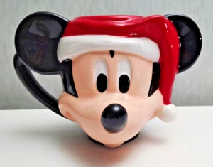 Disney Mickey Mouse Red Santa Hat Coffee Tea Mug - Picture 1 of 7