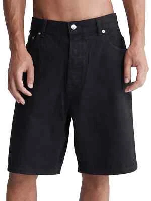 Pantalones Cortos de Denim Calvin Klein Para Hombre Años 90 Sueltos Algodón Pantera Negros W36 Foto 1 de 4