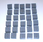 30 Used Lego 2 x 2 Dark Bluish Gray Bricks 3003