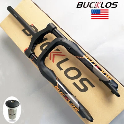 BUCKLOS Snow/Electric Air Fork 20" Suspension 140mm Travel MTB Bike 4.0 Fat Tire - Image 1 of 4