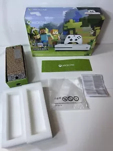 Microsoft Xbox One S Minecraft Limited Edition BOX ONLY - Picture 1 of 13