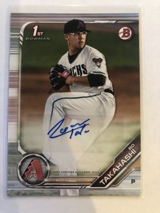 2019 Bowman Bo Takahashi Rookie SP Auto Arizona Diamondbacks