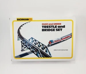 Bachmann HO Bridge Over Under Trestle and Bridge Set 46-1226 NEW SEALED BAGS - Picture 1 of 7