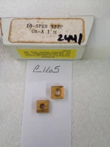 10 NEW K-TOOL SPEB 322P CARBIDE INSERTS. GRADE: A1M. USA.100% AUTHENTIC -C165- - Picture 1 of 1