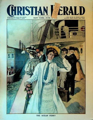 Christian Herald Magazine June 6 1906 Japan Henrik Ibsen Spanish Royal Wedding - Image 1 of 4
