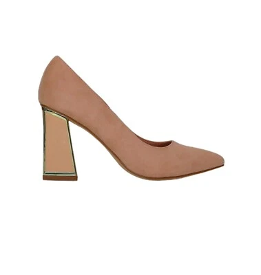 MENBUR Zapatos Mujer Escote Punta Talón 80 24590 0097 Desnudo Piel Invierno 2023 - Imagen 1 de 4