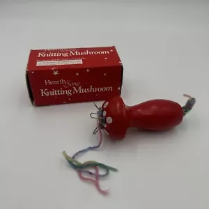 Vintage Hearth Song Mushroom Knitting Spool Knit I-cord Maker Wooden - Picture 1 of 8