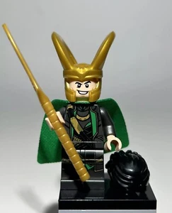 Lego Loki Minifigure 76248 76269 Marvel Avengers With Hair And Spear NEW - Picture 1 of 3