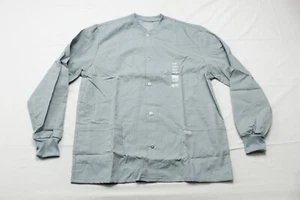 Cherokee Workwear Professionals Mens Snap Front Scrub Jacket Gray Assorted Sizes - Picture 1 of 7