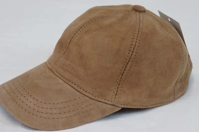 100% РЕАЛЬНЫЙ из натуральной овчины замши кожи бейсбольная кепка шляпа Sport козырек 9 цветов - Изображение 1 из 3