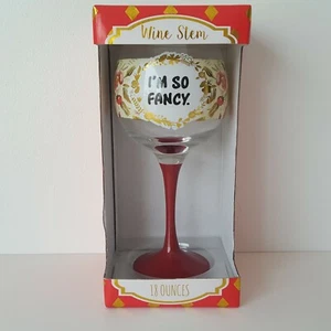 I'm So Fancy - TMD Holdings Neuheit Stammweinglas 18 Unzen Blumenmuster mehrfarbig - Bild 1 von 12