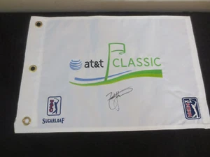 Zach Johnson At&t Classic Tour Championship Autograph Golf Flag - Picture 1 of 2