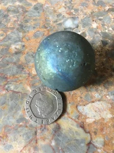 Sahara Titan Aura Druzy 30 mm Kugel, Reiki Heilung Meditation, Kristallkugel - Bild 1 von 1