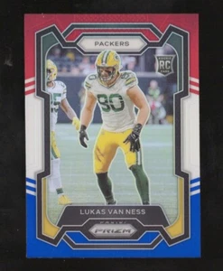 2023 Panini Prizm - Rookies Red White & Blue Prizm #336 Lukas Van Ness (RC) - Picture 1 of 2