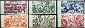 FRENCH EQUATORIAL AFRICA -1946- FROM CHAD TO RHINE  IMPERF. SET -VF** - Bild 1 von 1