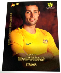 2008-09 SELECT A-LEAGUE TRADING CARD SOCCEROOS CHASE CARD SR10 SCOTT MCDONALD