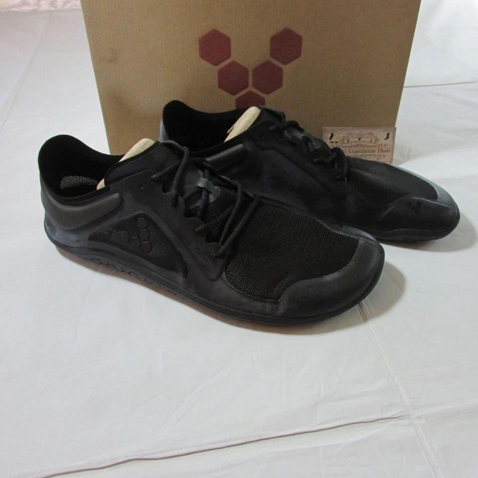 Vivobarefoot Primus Lite lll Barefoot Miniumus Black Casual Training Shoes Sz 15