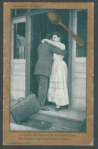 Ca 1908 PPC Spooners Delight Poem Golden Spoon Series Mint - Picture 1 of 1