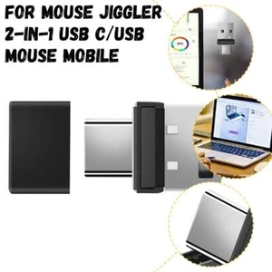 2in1 USB A and USB C Undetectable Mouse Mover,Automatic Mouse A5I4 - Picture 1 of 11