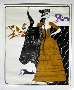 1966 Bullfighter Druck von Betty Brader 19x23" Staude Frau Kunst - Bild 1 von 18