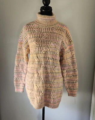 ZARA girls size 11-12 pullover sweater oversized multicolor - Image 1 of 4
