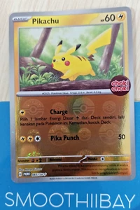 Choki Choki Pikachu POKEBALL Reverse Holo 065/SV-P PROMO Pokemon Indonesia TCG - Picture 1 of 3