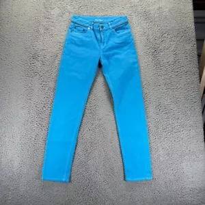 Loro Piana Jeans Womens Size 40 Blue Slim Straight Denim Made Italy Cotton 28x29 - Picture 1 of 12