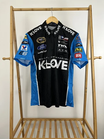 NWOT Michael McDowell #95 K-LOVE Nascar Ford Team Issued Pit Crew Shirt Size S Cover
