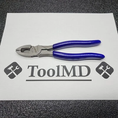 Snap-on Tools USA NICE Used 7" DARK PURPLE Lineman's Pliers 57AHLP - Image 1 of 4