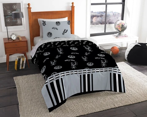 San Antonio Spurs Twin Bed in a Bag (Rotary) OFFICIAL NBA Cover