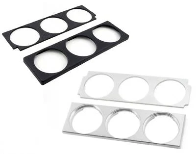 VW AUDI SEAT SKODA ALLUMINIO DIN SINGOLO TRIPLO PRESSIONE PANNELLO AL0141 - Immagine 1 di 3