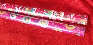 Disney Princess + Mickey Mouse Gift Wrap Christmas Wrapping Paper 2 Rolls x 5m - Picture 1 of 8