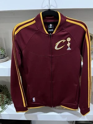 Adidas Jacket Womens Small Maroon Cleveland Cavaliers NBA Champions Track - Image 1 of 4