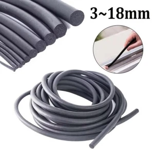 Cordón de esponja junta de goma espuma negra sello de ajuste 3 mm ~ 18 mm - Imagen 1 de 6