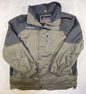 ZeroXposur Coat Mens M Olive Green PVC Coated Fully Lined Wind Rain Resistant - Picture 1 of 21