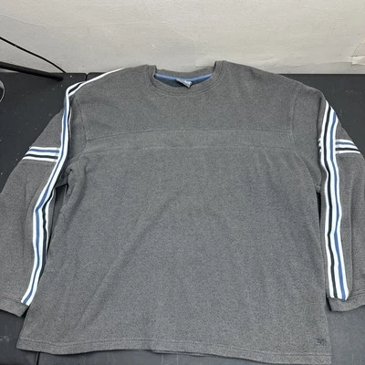 Винтажная мужская рубашка XG XXL экстремального качества с длинным рукавом серая одна полоса - Изображение 1 из 4