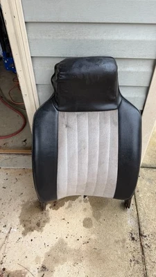 VW Escarabajo Volkswagen 1973-1977 Bug OEM asiento delantero lateral del conductor sección superior negro Foto 1 de 4