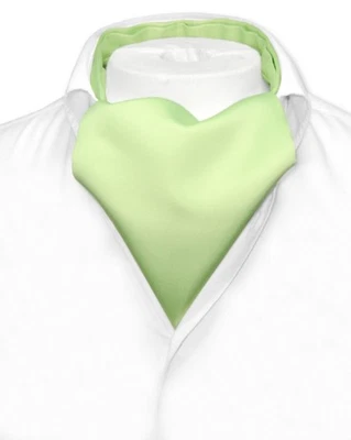 Corbata para hombre color verde lima liso Vesuvio Napoli ASCOT corbata Foto 1 de 2