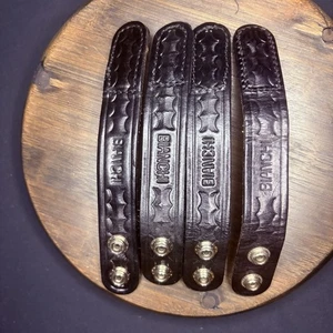 Bianchi Duty Belt Keeper (4) Cestino in pelle nero intrecciato con doppio scatto nascosto - Foto 1 di 6