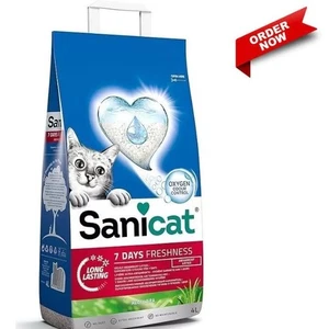 Sanicat Classic Katzenstreu mit Aloe Vera 7 Tage Geruchskontrolle Schnelle Aufnahme 4L - Bild 1 von 6