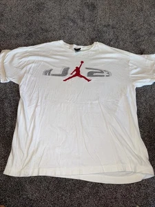 Vintage Michael Jordan MJ-23 Jumpman Nike White T Shirt Men’s Large - Picture 1 of 4