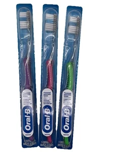 3 New Oral-B Multicolored Assorted Standard Toothbrush Indicator Soft Bristles - Picture 1 of 14