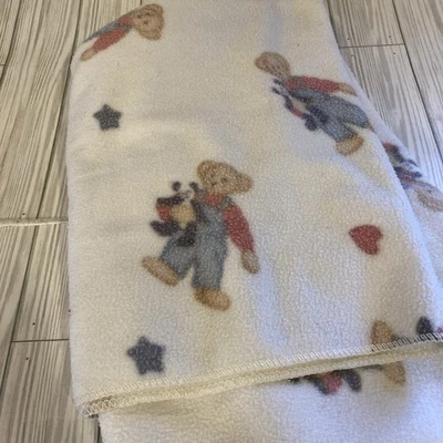 Dundee Azul Jean Osos de Peluche Estrellas Corazones Polar Bebé Manta De Colección 31x41 EE. UU. Foto 1 de 4