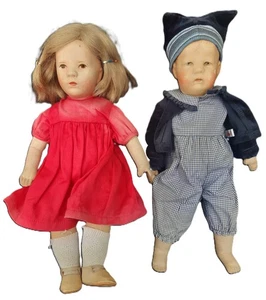 2 alte Puppen KÄTHE KRUSE ~34cm  - #110 - Bild 1 von 11